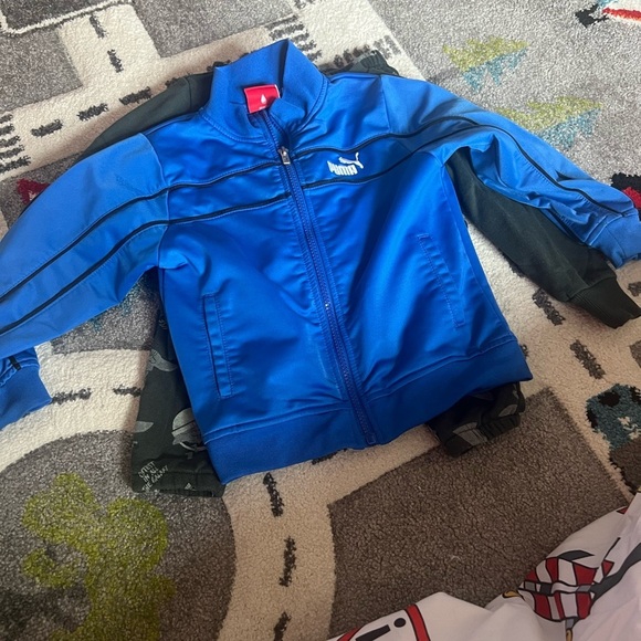Puma Other - Puma Royal Blue Track Jacket + Baby Yoda Sweatsuit 3T